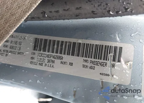 2015 Chrysler 200 Limited z USA, uszkodzony, nr VIN 1C3CCCAB3FN626860